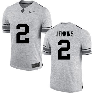 #2 Malcolm Jenkins Ohio State Men Official Jerseys Gray