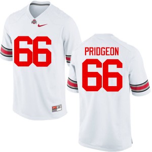#66 Malcolm Pridgeon Ohio State Men University Jersey White