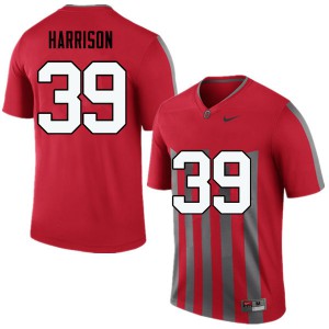#39 Malik Harrison Ohio State Men Football Jersey Throwback