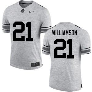 #21 Marcus Williamson OSU Men University Jerseys Gray