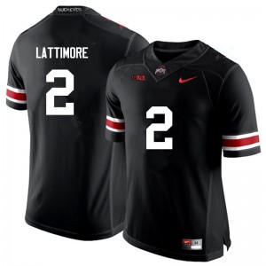 #2 Marshon Lattimore OSU Buckeyes Men NCAA Jerseys Black