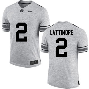 #2 Marshon Lattimore Ohio State Men University Jerseys Gray