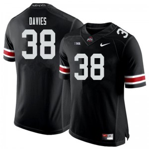 #38 Marvin Davies OSU Men Stitch Jerseys Black