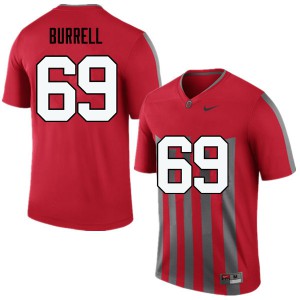 #69 Matthew Burrell OSU Buckeyes Men Official Jersey Throwback