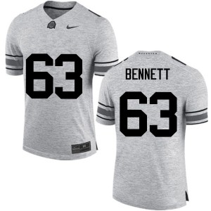 #63 Michael Bennett OSU Men Stitched Jerseys Gray