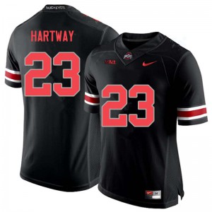#23 Michael Hartway Ohio State Men Football Jerseys Blackout