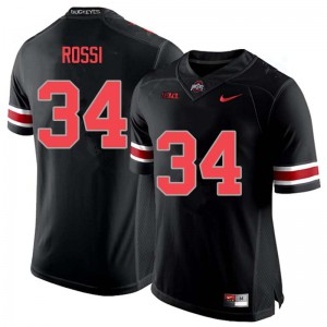 #34 Mitch Rossi OSU Men Football Jerseys Blackout