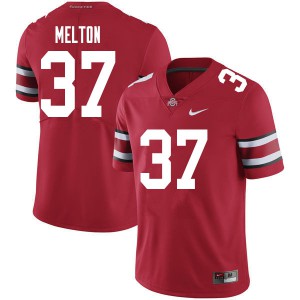 #37 Mitchell Melton Ohio State Men Football Jersey Red