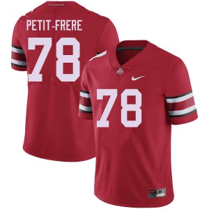 #78 Nicholas Petit-Frere Ohio State Men NCAA Jersey Red