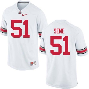 #51 Nick Seme Ohio State Men Official Jerseys White