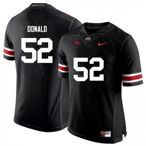 #52 Noah Donald Ohio State Buckeyes Men NCAA Jersey Black