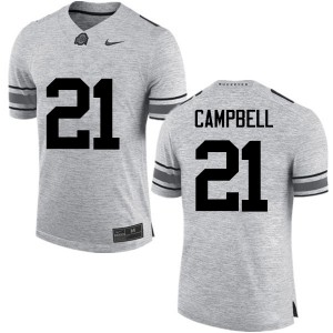 #21 Parris Campbell Ohio State Men High School Jerseys Gray