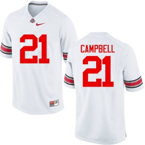 #21 Parris Campbell OSU Buckeyes Men Stitch Jerseys White