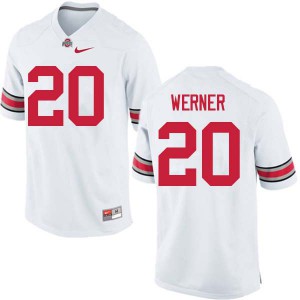 #20 Pete Werner OSU Men Player Jersey White