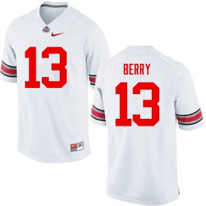 #13 Rashod Berry Ohio State Men University Jerseys White