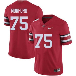 #75 Thayer Munford Ohio State Men College Jerseys Red
