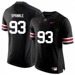 #93 Tracy Sprinkle Ohio State Men Stitched Jerseys Black