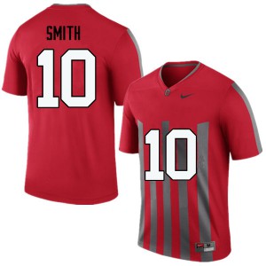 #10 Troy Smith Ohio State Men Embroidery Jerseys Throwback