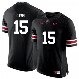 #15 Wayne Davis Ohio State Men Football Jersey Black