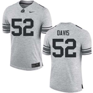 #52 Wyatt Davis Ohio State Men Official Jerseys Gray