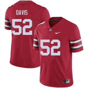 #52 Wyatt Davis OSU Men Alumni Jerseys Red
