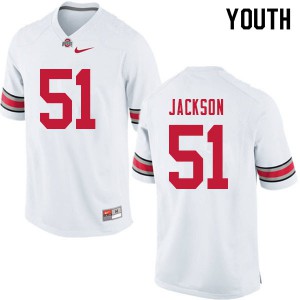 #51 Antwuan Jackson Ohio State Youth High School Jersey White