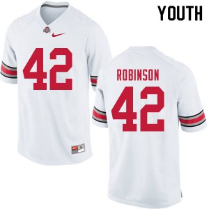 #42 Bradley Robinson OSU Youth College Jersey White