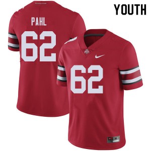 #62 Brandon Pahl Ohio State Youth University Jerseys Red