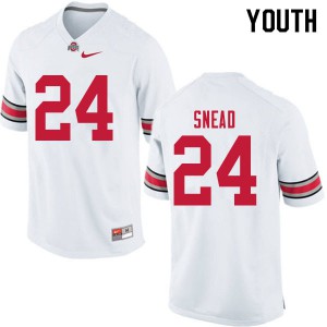 #24 Brian Snead OSU Youth University Jersey White