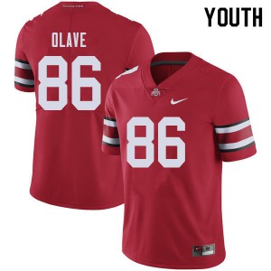 #86 Chris Olave OSU Youth Official Jersey Red