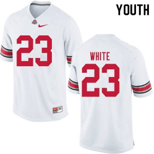 #23 De'Shawn White OSU Buckeyes Youth Player Jersey White