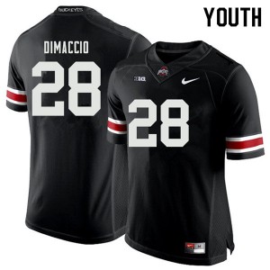 #28 Dominic DiMaccio OSU Buckeyes Youth Football Jerseys Black