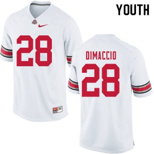 #28 Dominic DiMaccio Ohio State Youth Official Jersey White