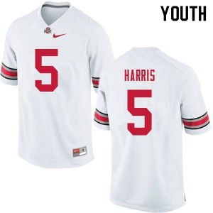 #5 Jaylen Harris OSU Youth University Jerseys White