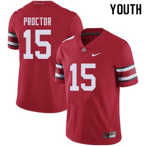 #15 Josh Proctor OSU Buckeyes Youth Stitch Jerseys Red