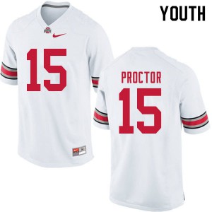 #15 Josh Proctor Ohio State Youth University Jerseys White