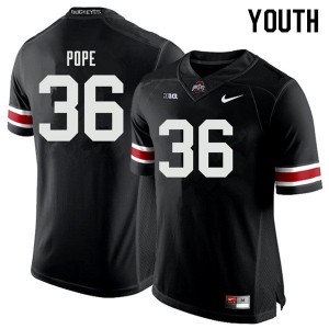 #36 K'Vaughan Pope Ohio State Youth Player Jerseys Black