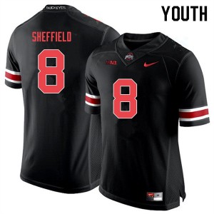 #8 Kendall Sheffield OSU Youth College Jerseys Black Out