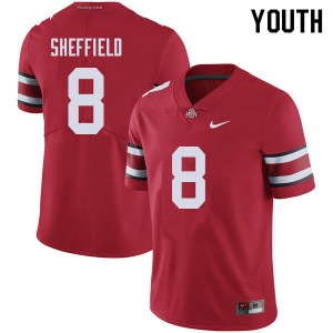 #8 Kendall Sheffield Ohio State Youth High School Jerseys Red
