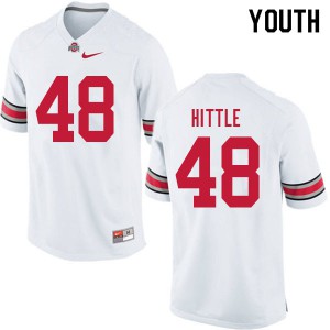 #48 Logan Hittle OSU Youth Official Jersey White