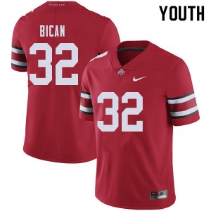#32 Luciano Bican Ohio State Youth NCAA Jerseys Red