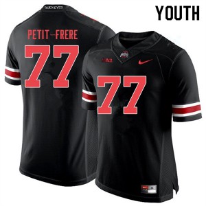 #77 Nicholas Petit-Frere Ohio State Youth Stitch Jersey Black Out