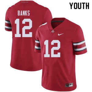 #12 Sevyn Banks Ohio State Youth University Jersey Red