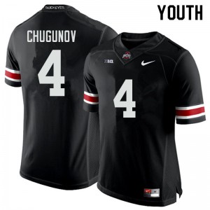 #4 Chris Chugunov Ohio State Youth College Jerseys Black