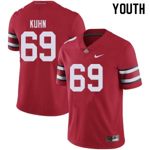 #69 Chris Kuhn OSU Youth Stitched Jerseys Red