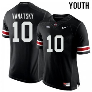 #10 Danny Vanatsky OSU Buckeyes Youth Stitched Jersey Black