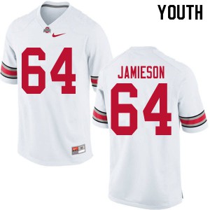 #64 Jack Jamieson OSU Buckeyes Youth College Jersey White