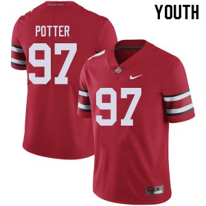 #97 Noah Potter Ohio State Youth Official Jerseys Red