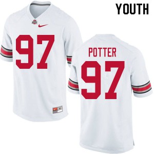 #97 Noah Potter OSU Youth Embroidery Jerseys White