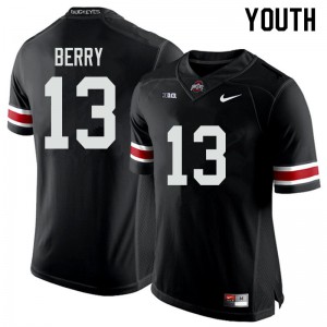 #13 Rashod Berry Ohio State Buckeyes Youth Stitched Jerseys Black